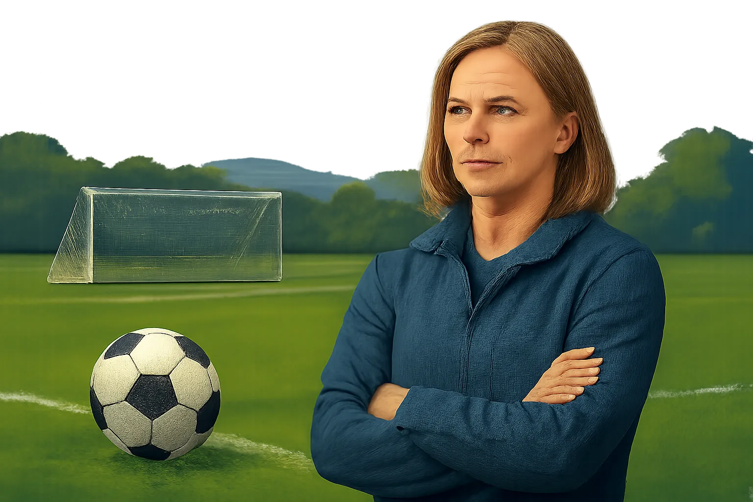 AI-generated editorial illustration for: Mercyhurst men's soccer draws 0-0 at Central Connecticut