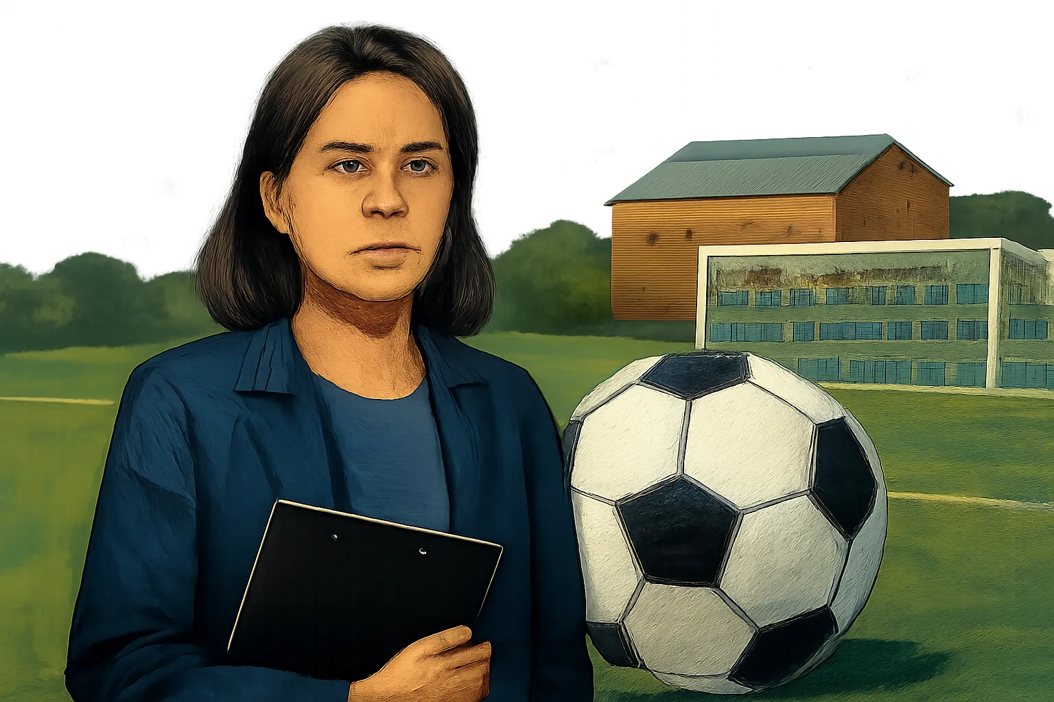 AI-generated editorial illustration for: Gannon men's soccer ranked sixth in Super Region 1 in NCAA NPI