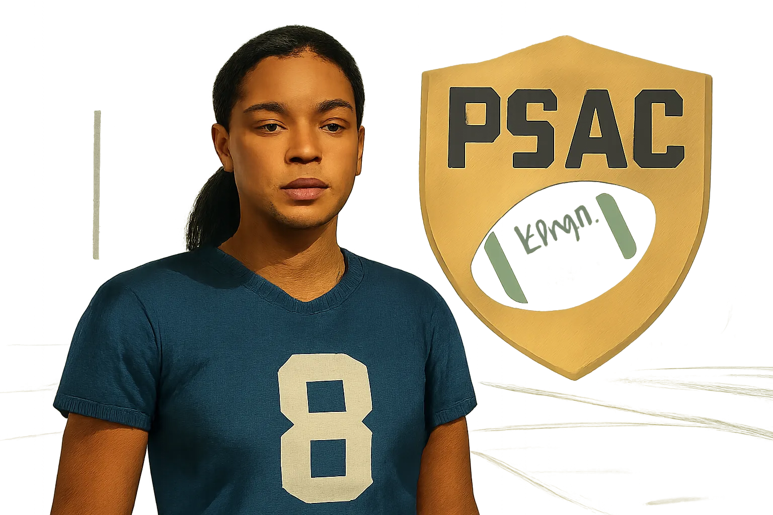 AI-generated editorial illustration for: Edinboro’s Brianna Garey Named PSAC West Defensive Athlete of the Week