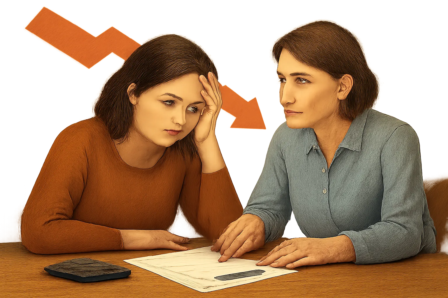 AI-generated editorial illustration for: More U.S. households fell behind on debt in 2025 as inflation squeezed budgets